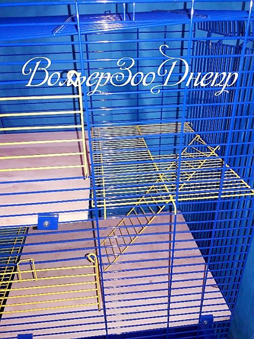 Клетка для грызунов 80х45х107 3-уровневая Шиншилла-80 краска