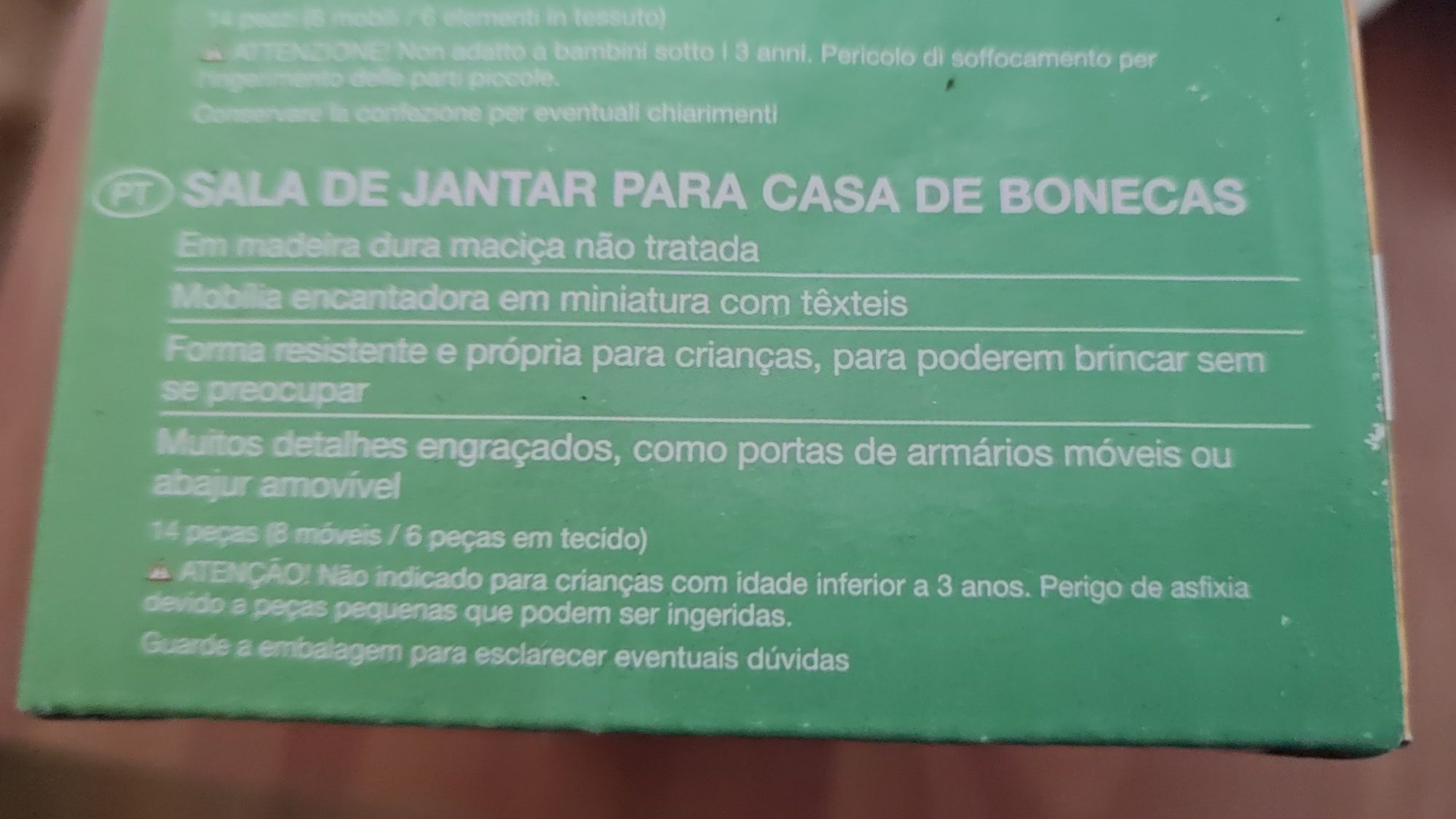 Mobiliário para casa de bonecas madeira