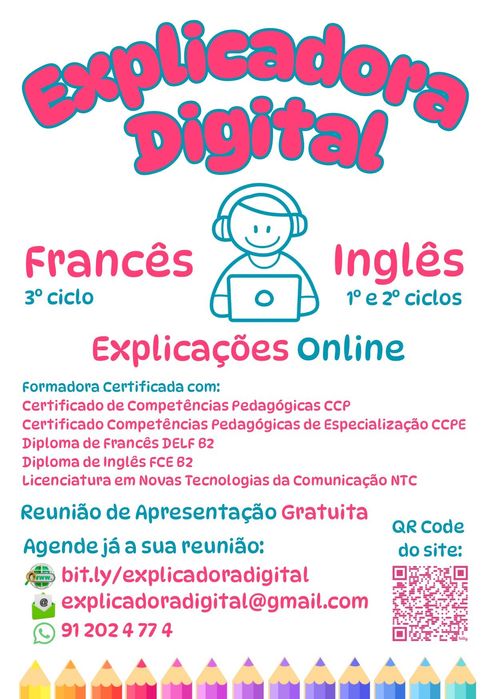 Explicações Online de Francês e Inglês - Ensino Básico