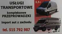 Usługi transportowe, przeprowadzki