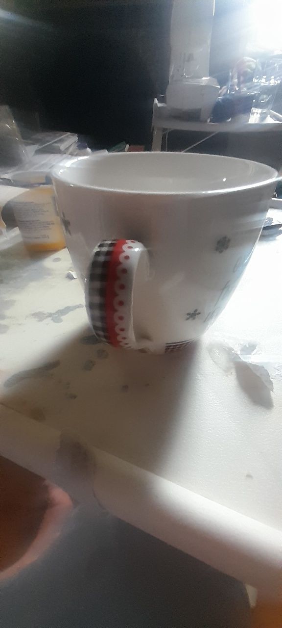 Caneca de natal com caixa