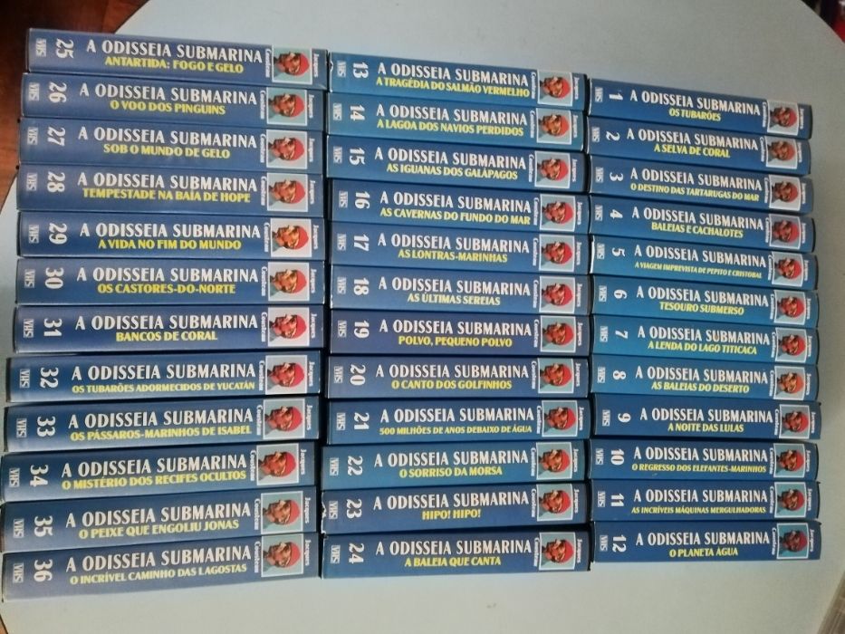 A Odisseia submarina - Jacques Cousteau - Cassetes VHS
