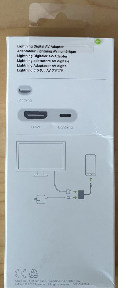Apple adapter MD826ZM/A oryginalny Lightining digital AV