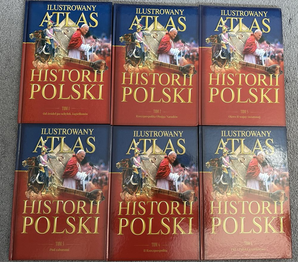 Ksiazki pt. ,,ilustrowany atlas historii Polski”