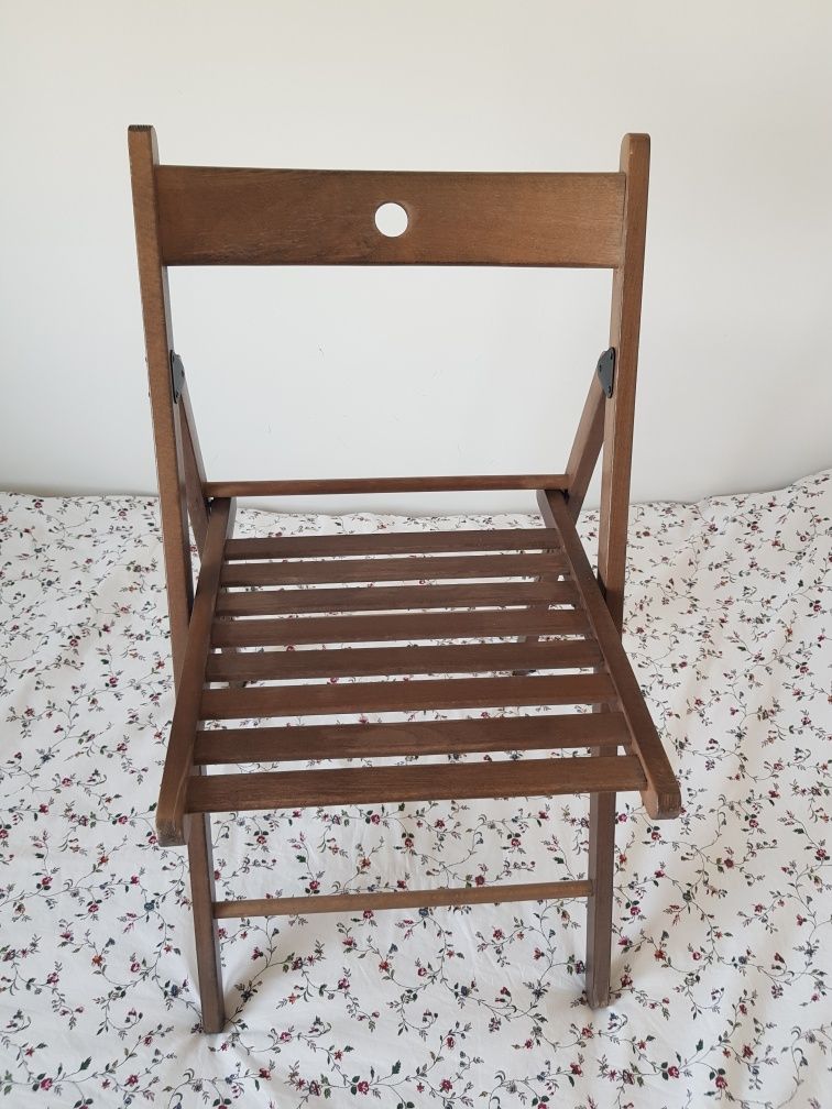 Krzesło składane IKEA Frosvi brąz drewno