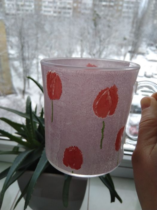 Чашка, кружка из стекла