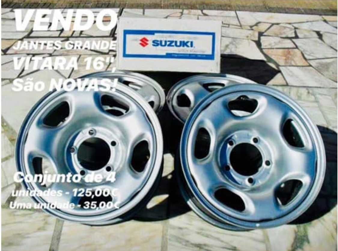 Jantes Originais Suzuki Grand Vitara 16” – NOVAS!