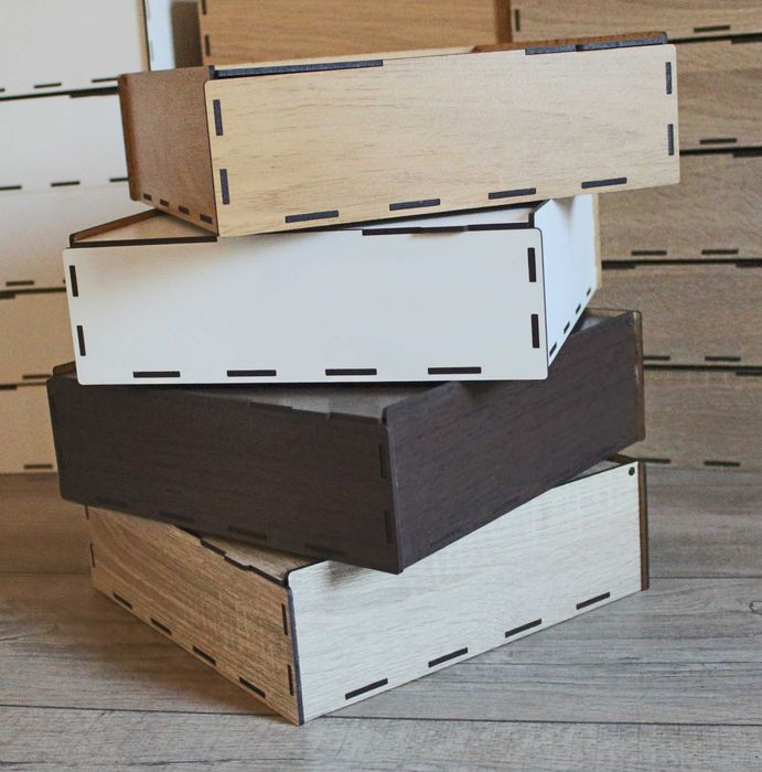 Подарункова коробка для пакування  із ДВП ХДФ