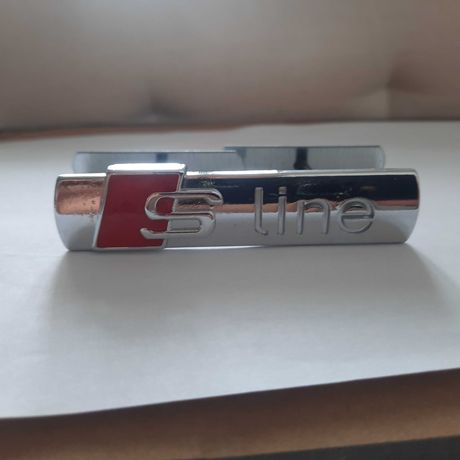 napis logo emblemat s-line do Audi na przód w atrapę