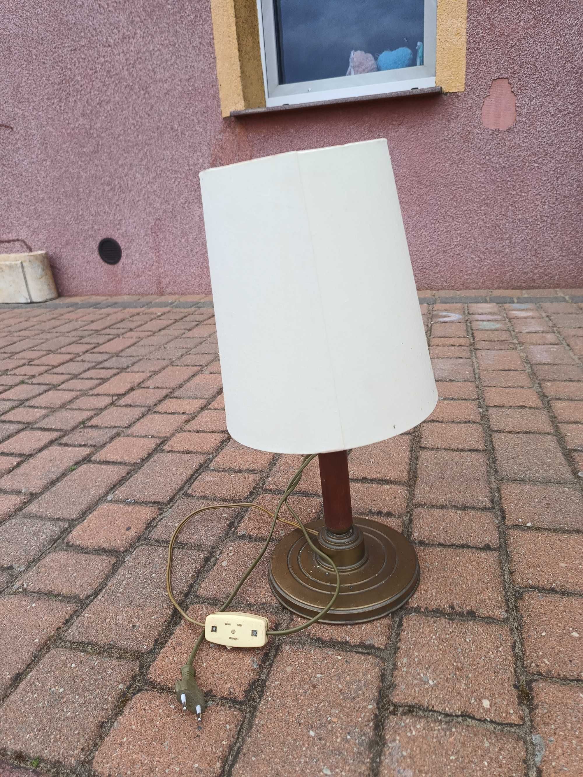 Stara lampa biurkowa - antyk