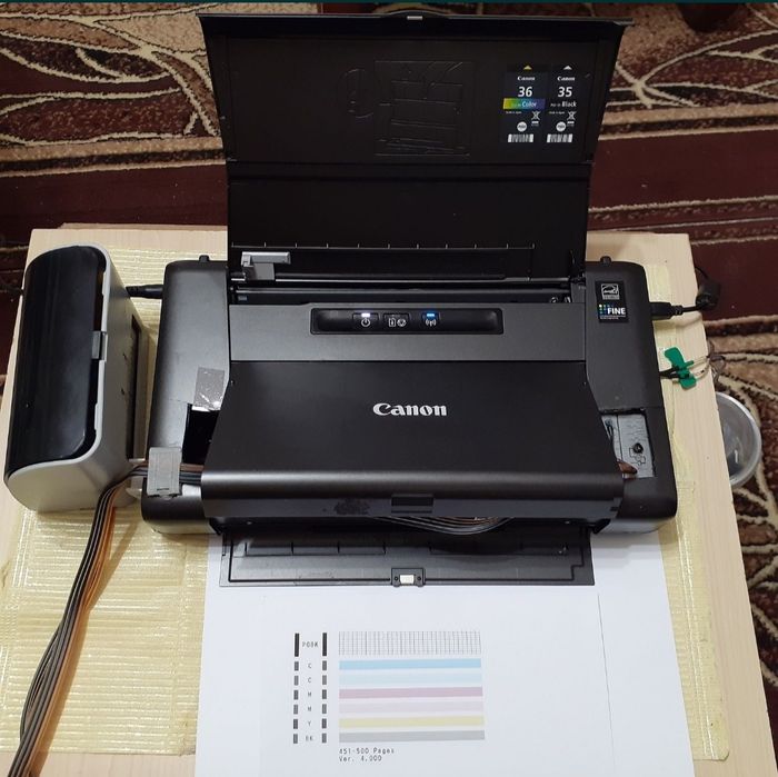 Мини фотопринтер А4 CANON PIXMA iP110. ЗА ВАШУ ЦЕНУ полноценная печать