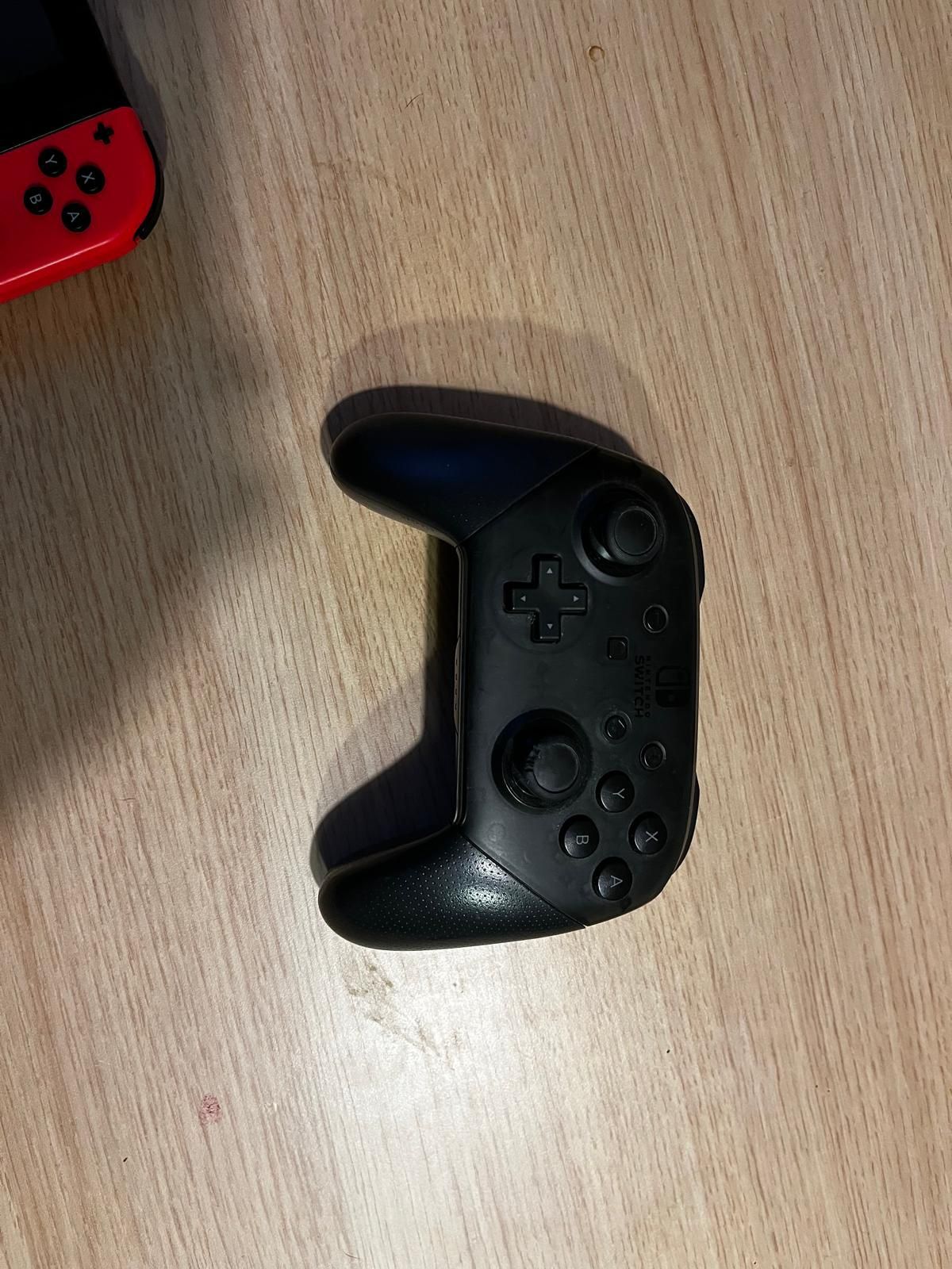 Nintendo switch+comando pro+jogo super Mario maker 2