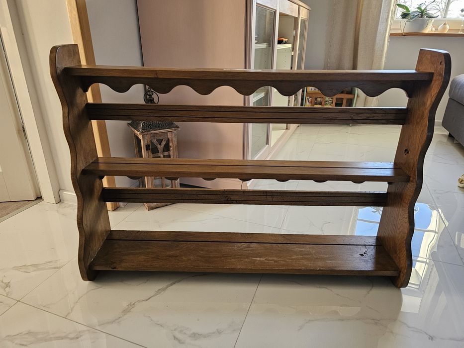 Półka dębowa rustykalna