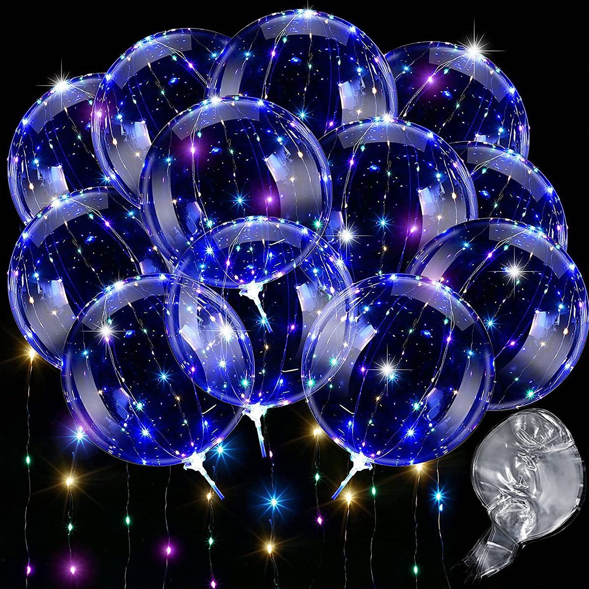 Balon LED BoBo świecący multikolor – hit imprez i eventów