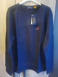 Granatowa męska bluza bez kaptura crewneck Polo Ralph Lauren L