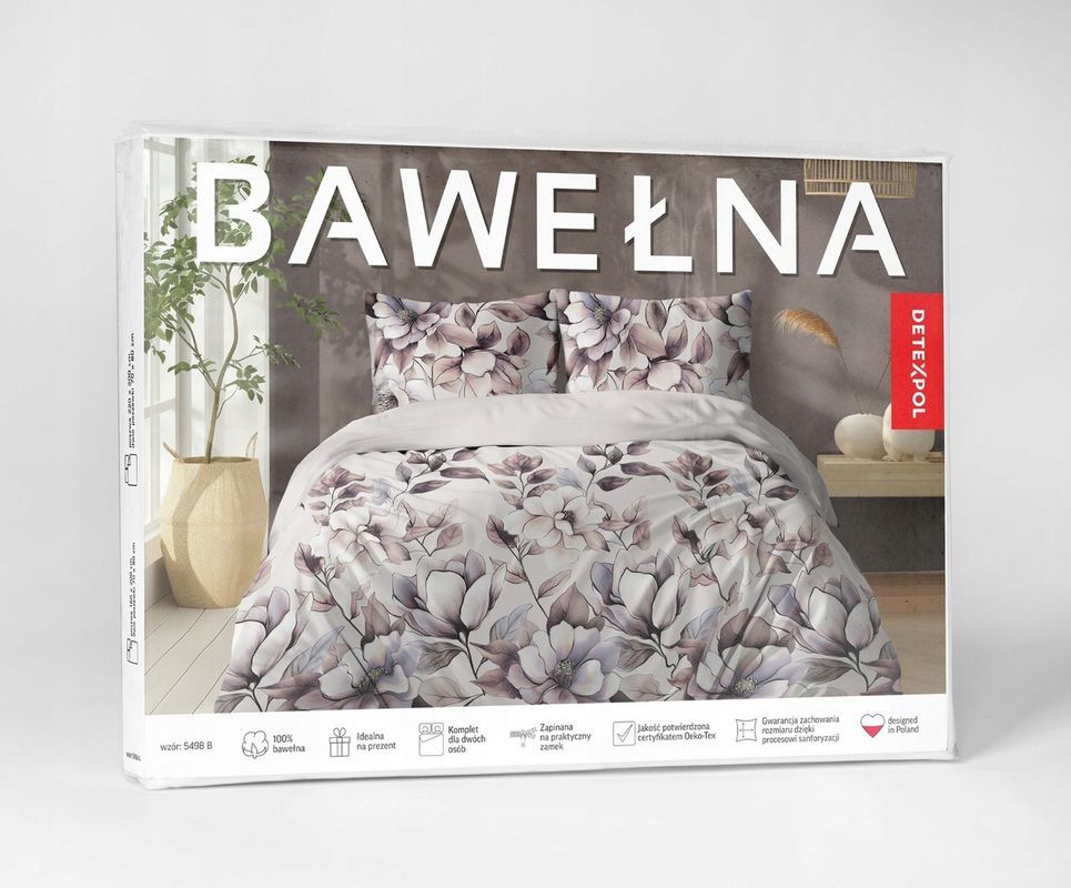 Komplet pościeli Bawełnianej Vicenza 220x200/3 części elegancka z wzor