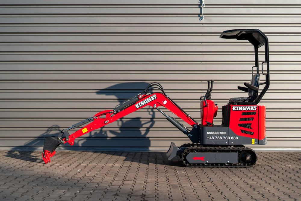 Minikoparka KINGWAY DODGER 900 z ramieniem skrętnym