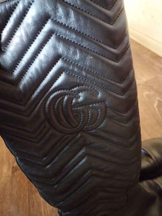 Шкіряні чоботи Gucci