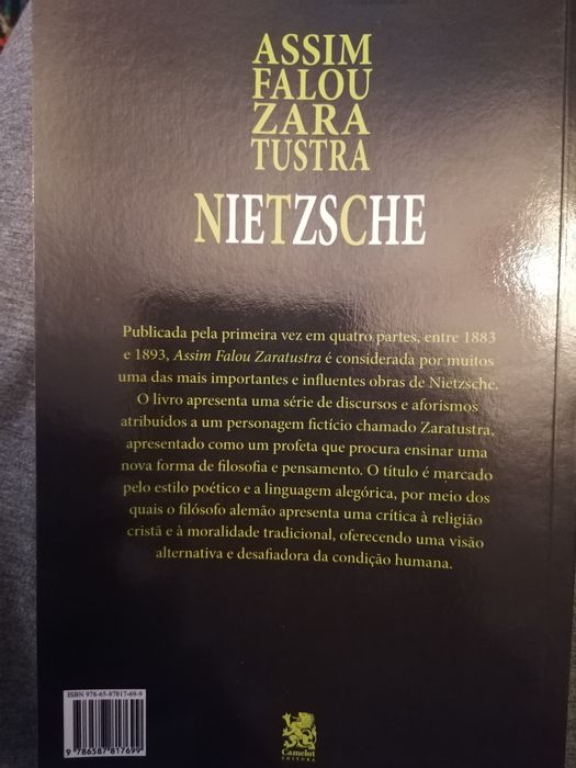 Livro F. Nietzsche "Assim falou zaratustra"