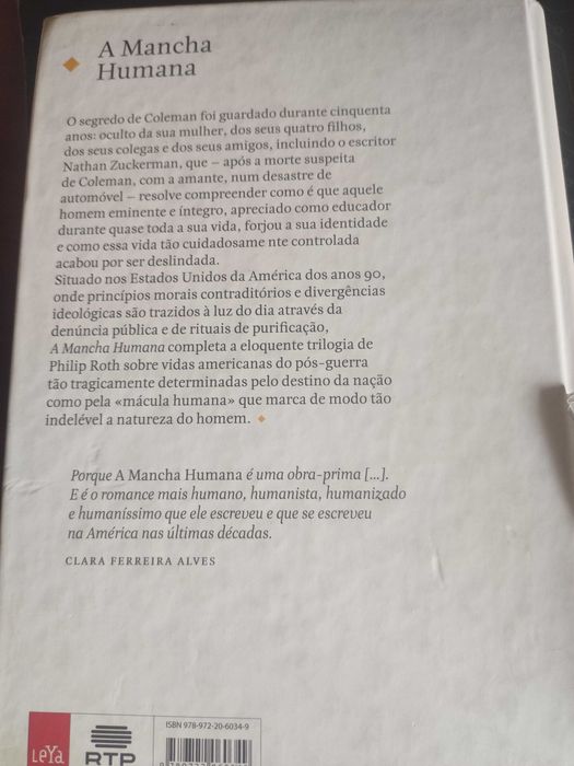 A Mancha Humana, Philip Roth