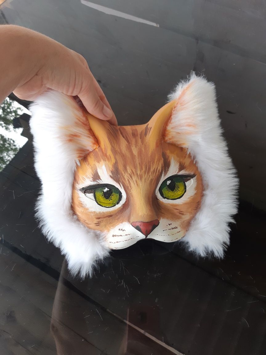 Маска для квадробики. Маска кошечки