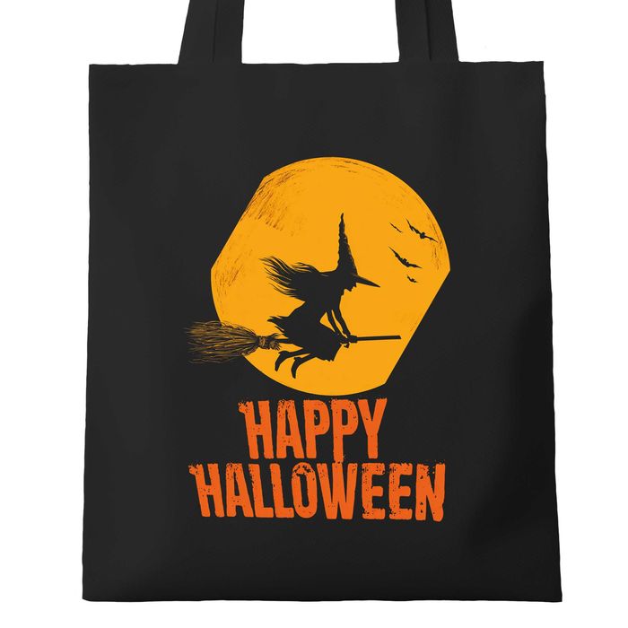 modna torba bawełniana na zakupy, torba na zakupy prezenty halloween