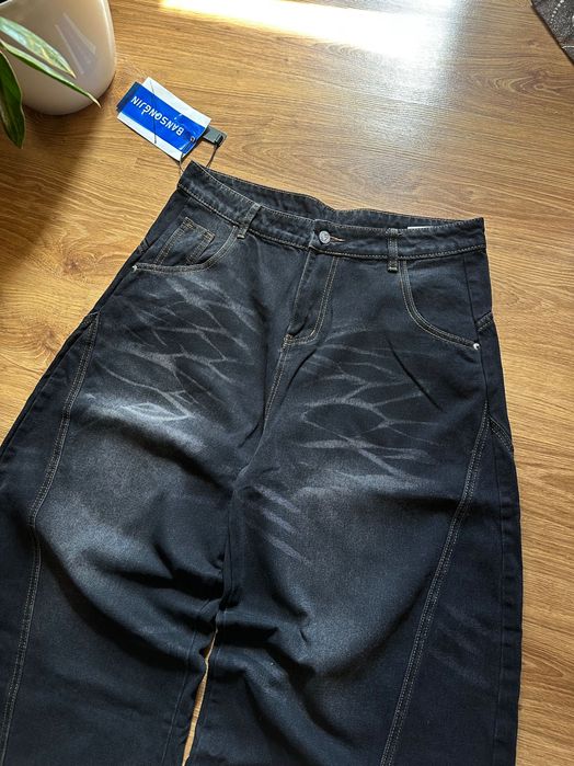 Opium baggy jeans широкі джинси bershka black oversized pants racer sk