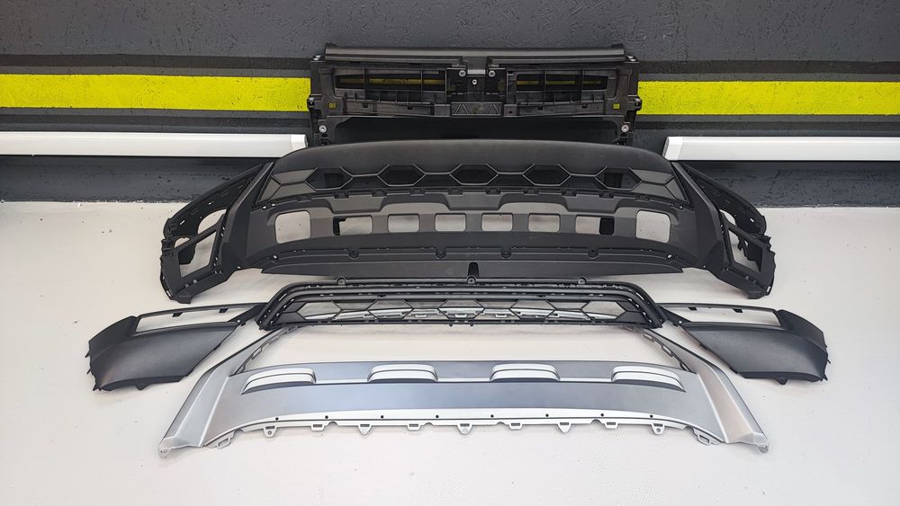 Дифузор з вентиляторами VW Tiguan 18 19 20 21 22 23 передня панель