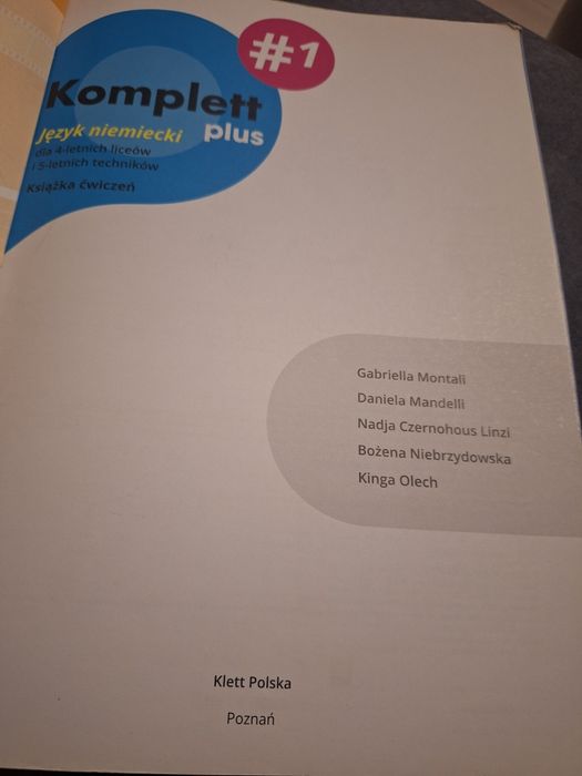 Podręcznik do j. niemieckiego+ ćwiczenia gratis, Komplett plus 1