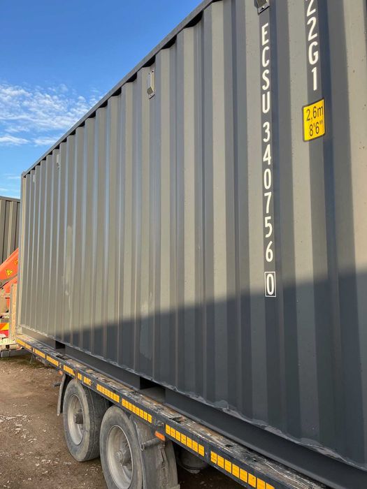 Kontener morski 20 DC OW nowy magazyn granat RAL 7016