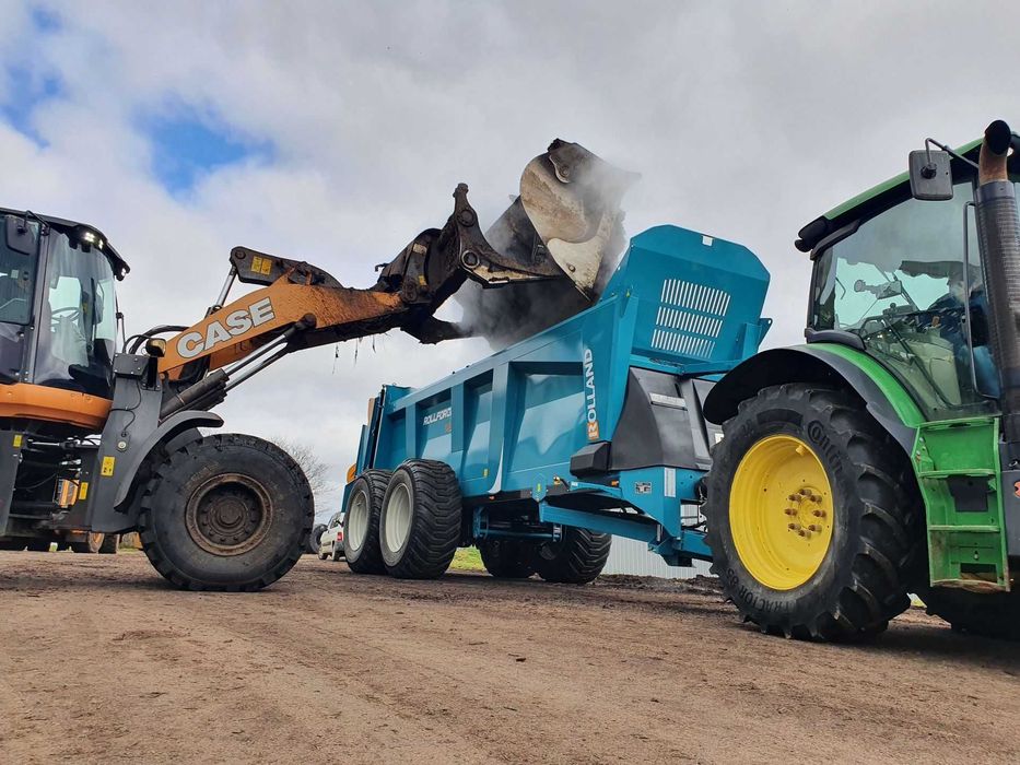 Rozrzutnik obornika ROLLAND FOLLFORCE 7322 wałki poziom 18 ton TANDEM