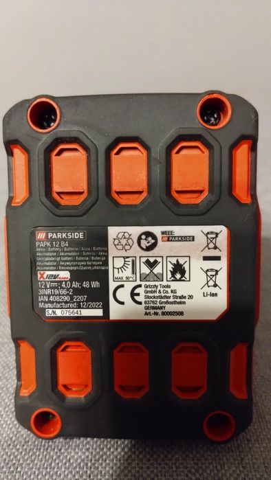 Akumulator Parkside 12V, 4,0Ah