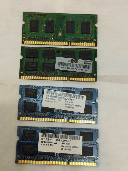 Memorias DDR3 2GB 2RX8 PC3-10600S64585321626371121