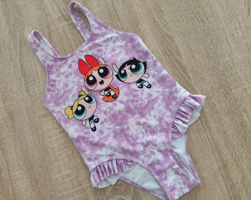 A. JAK NOWY Strój kąpielowy dziewczęcy r. 110/116 jednoczęściowy