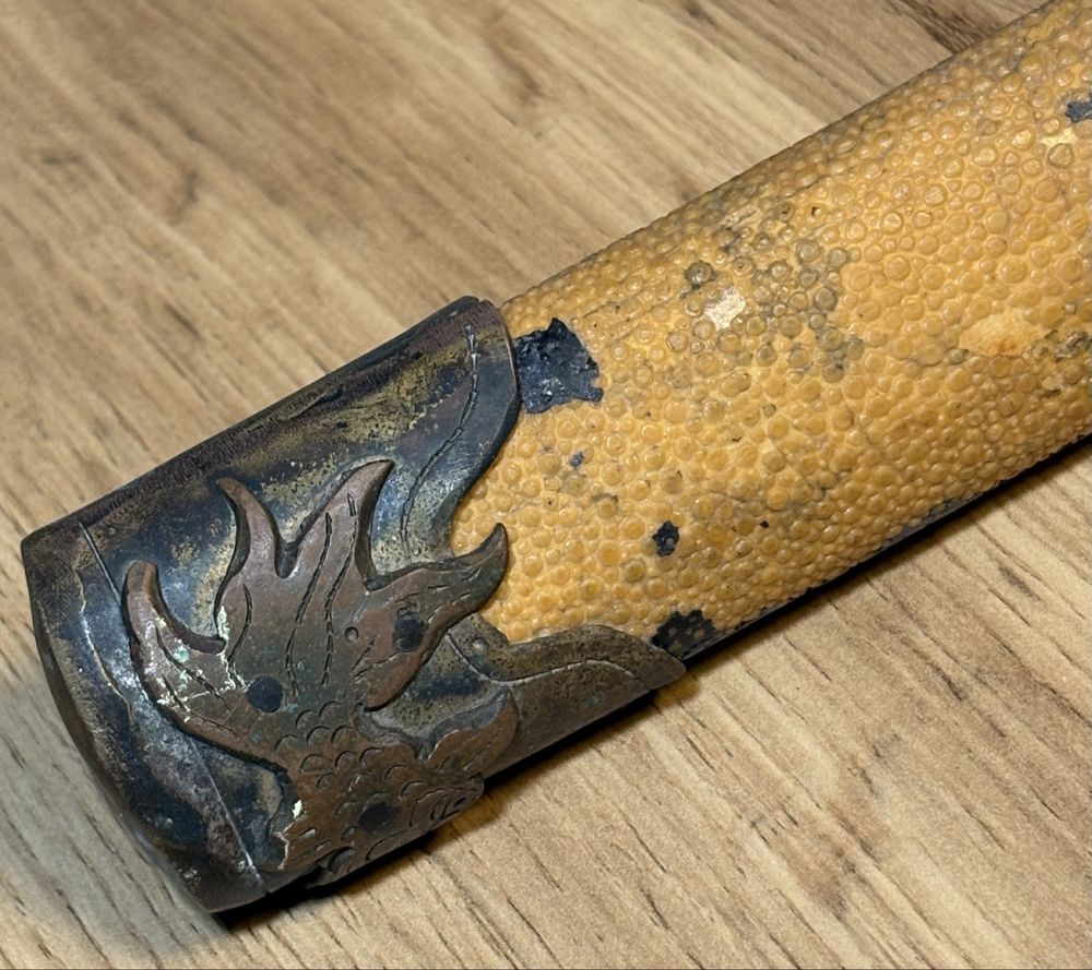 Miecz Japonia tylko tsuba sygnowana
