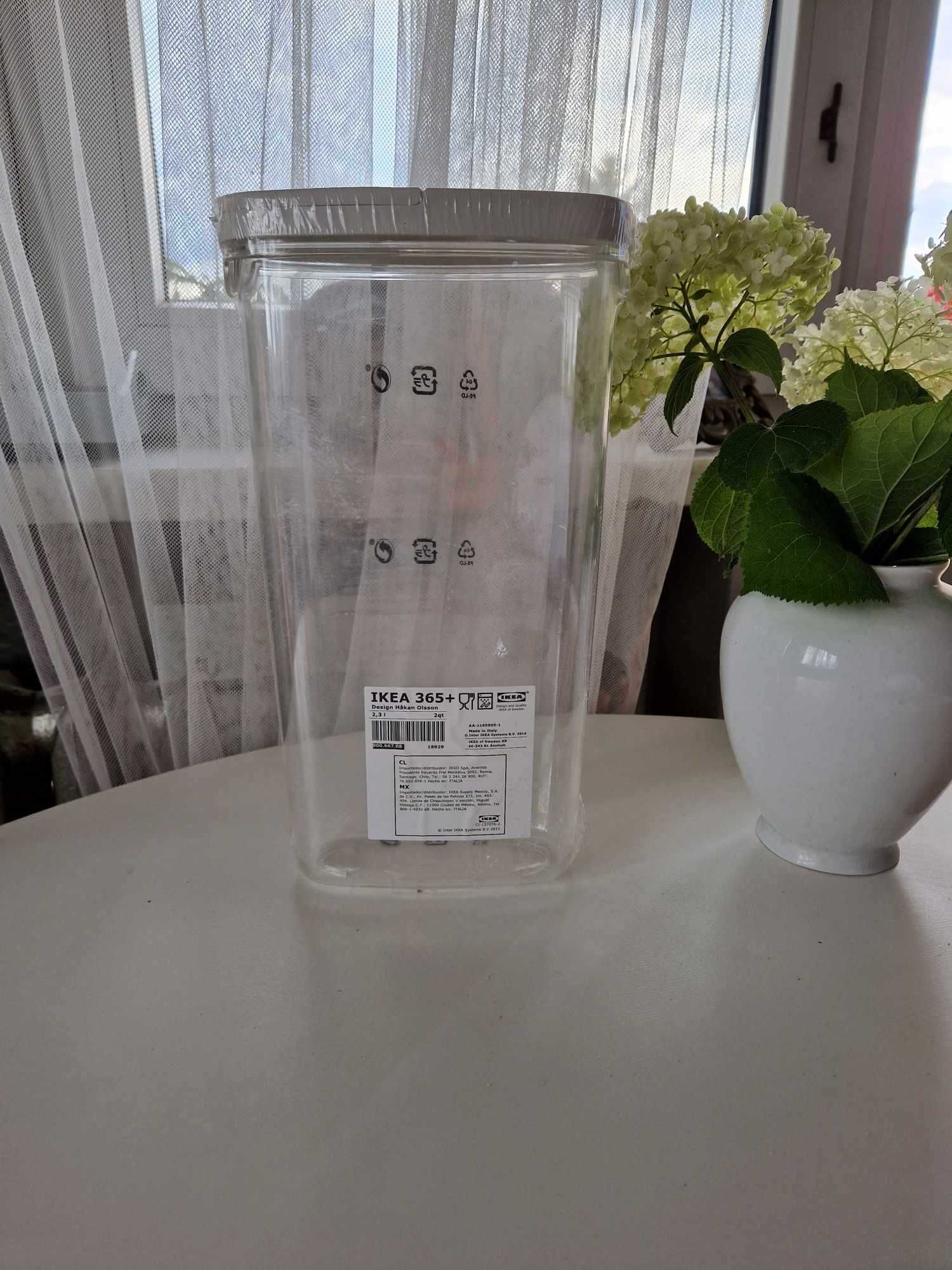 Pojemnik ikea na suchą żywność z pokrywką 2,3l  nowy