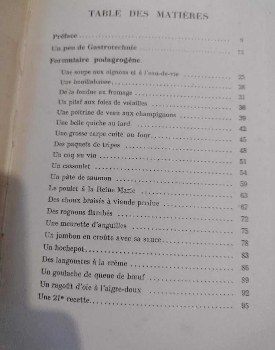 Vingt Plats Qui Donnent la Goutte - Edouard de Pomiane