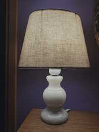 Lampka z alabastrem lampa nocna owalny klosz