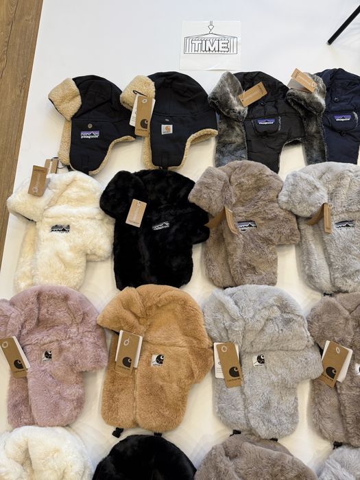 Шапки-вушанки з хутром / ушанки patagonia, stussy, carhartt