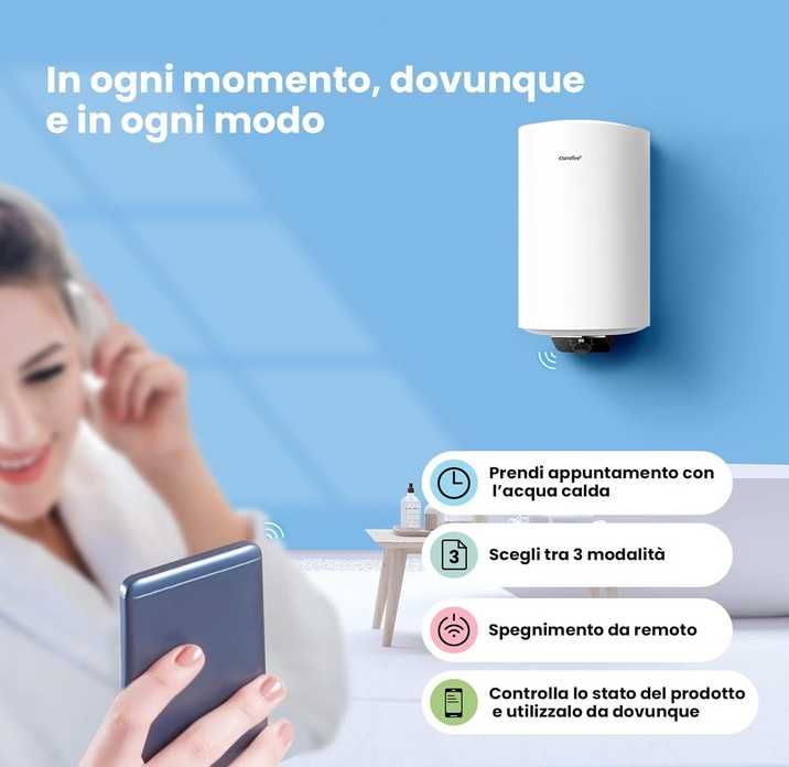 Bojler Podgrzewacz Wody 50 Litrów Comfee Włoski 1500W #82522