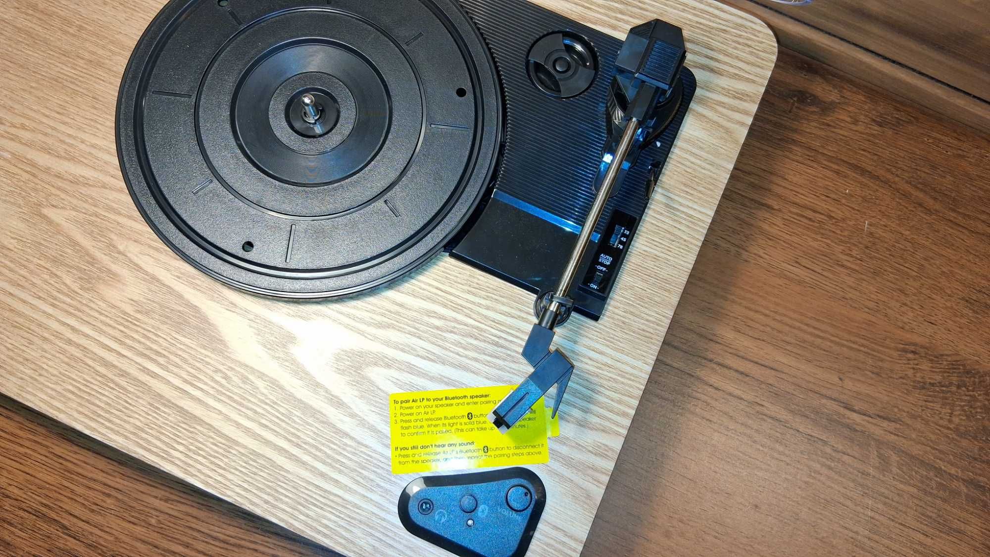 ION Air LP Vintage Wireless Streaming Bluetooth Turntable
