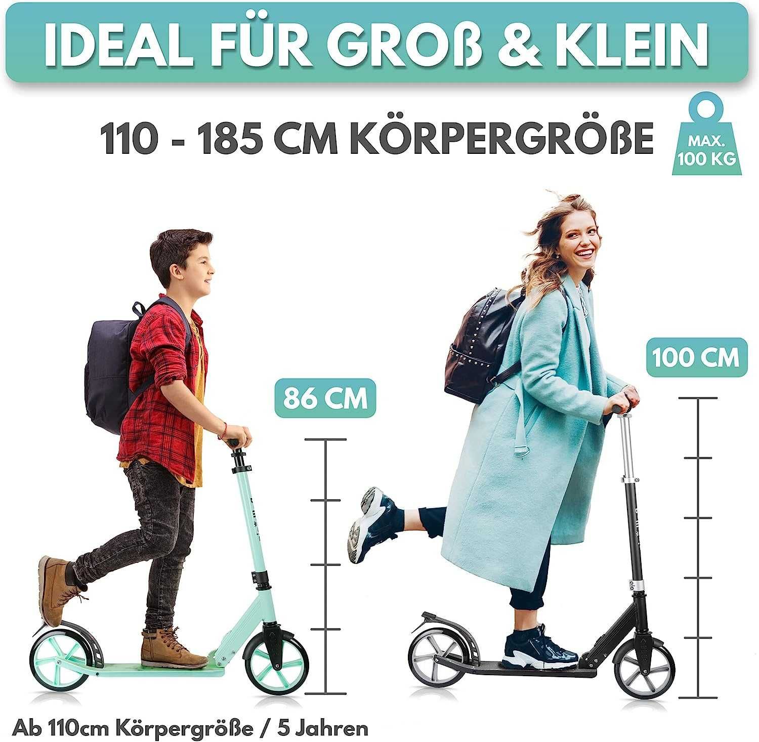 Rollkönig Hulajnoga dla dzieci od 5 lat do 100 kg