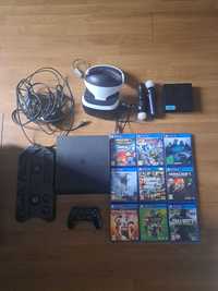 PlayStation 4 slim / PS VR / Gry / 1 pad / do lekkiej negocjacji