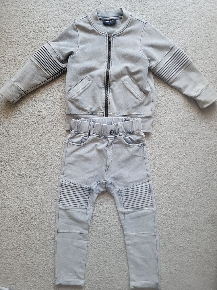 Minikid spodnie + kurtka 98-104