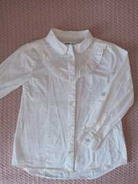 Elegancka biała koszula dla dziewczynki na 122 Sinsay