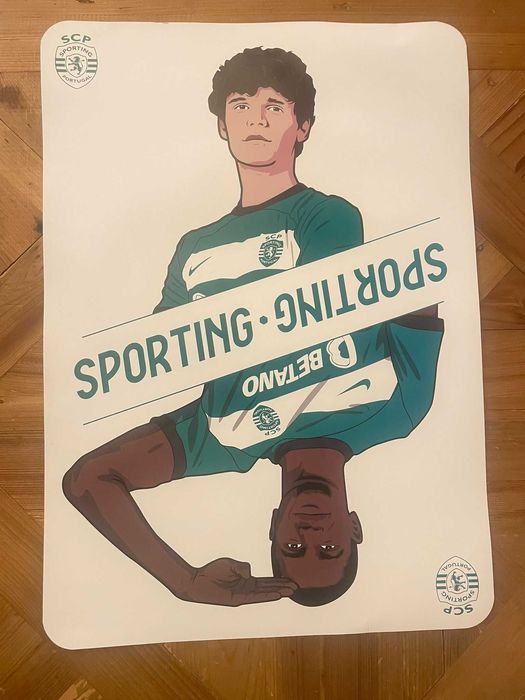 5 Posters com Caricaturas dos Jogadores Sporting  42 x 60cm