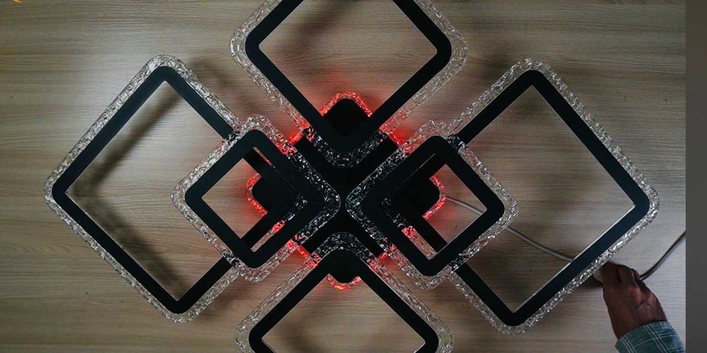 світлодіодна люстра  ICE RGB 120W (БЕЗКОШТОВНА Доставка)