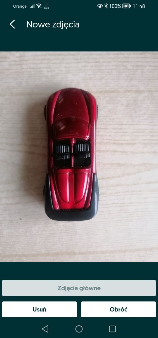 Zapalniczka samochód czerwona KOLEKCJONERSKA