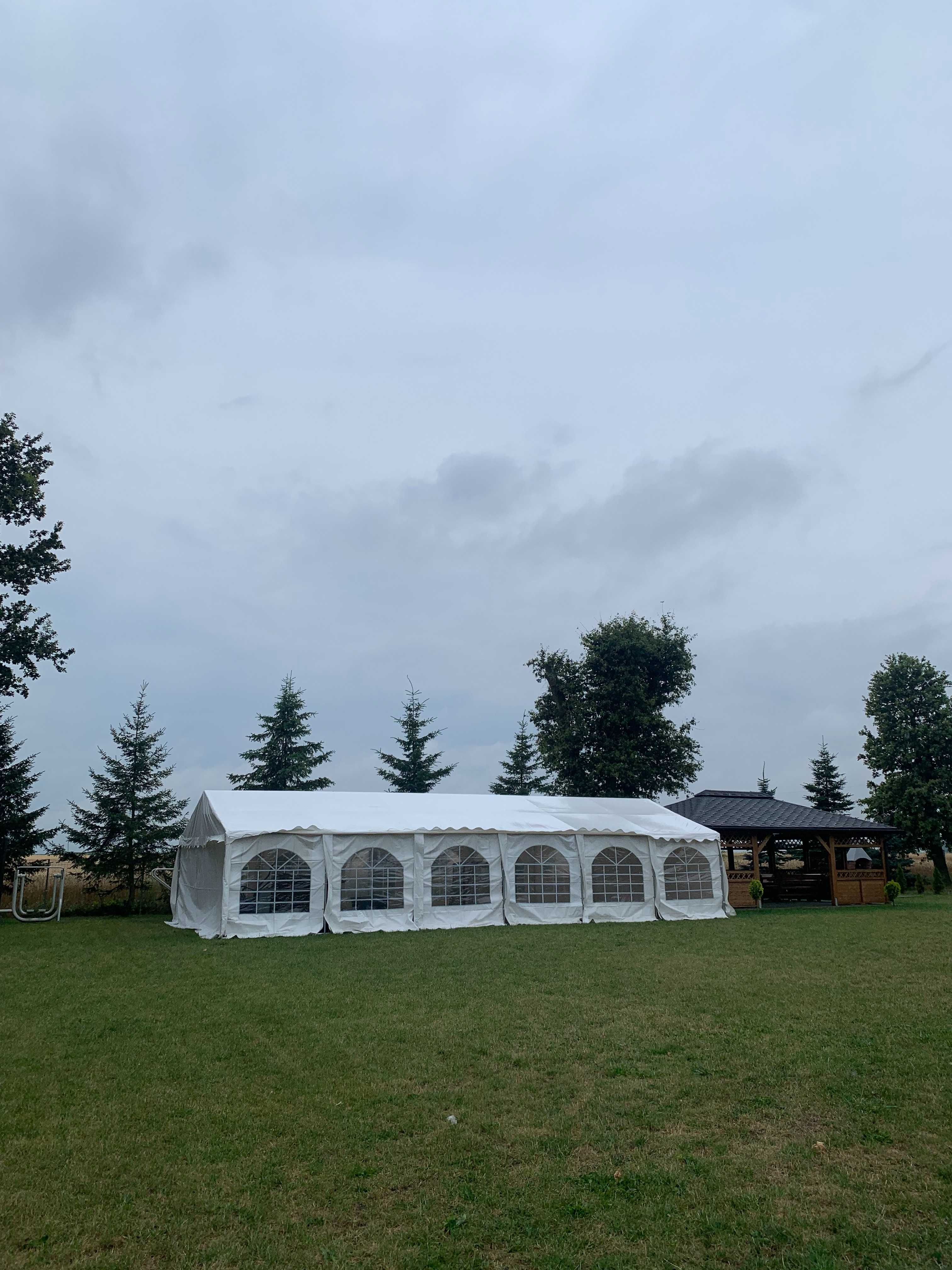 Namioty 6x12m Białe, weselne, komunie, imprezy. Dostępna podłoga