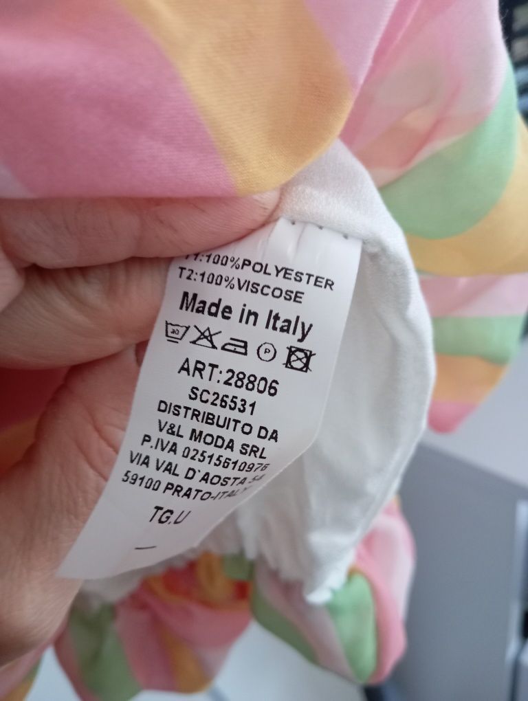 Śliczna sukienka bombka w pięknych pastelowych kolorach